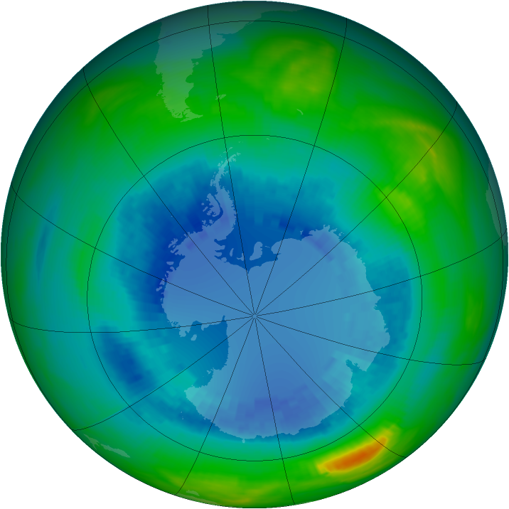 Ozone Map 1989-08-28